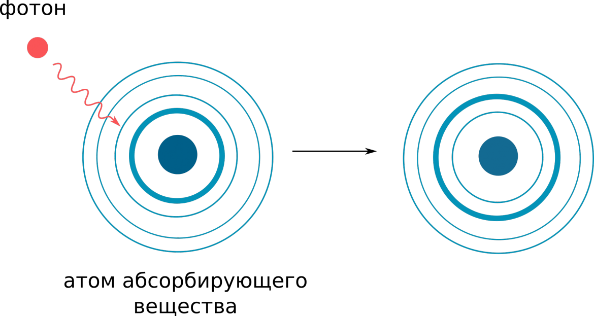 Излученный фотон. Поглощение фотонов атомами. Поглощение атомом Кванта света. Поглощение и излучение фотона. Атом излучает Квант света.